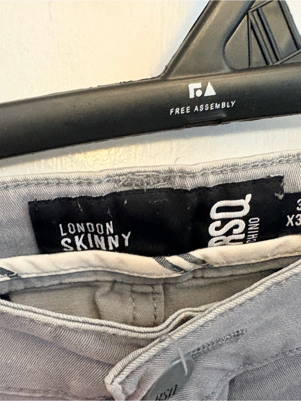RSQ London Skinny Jeans in Light Gray